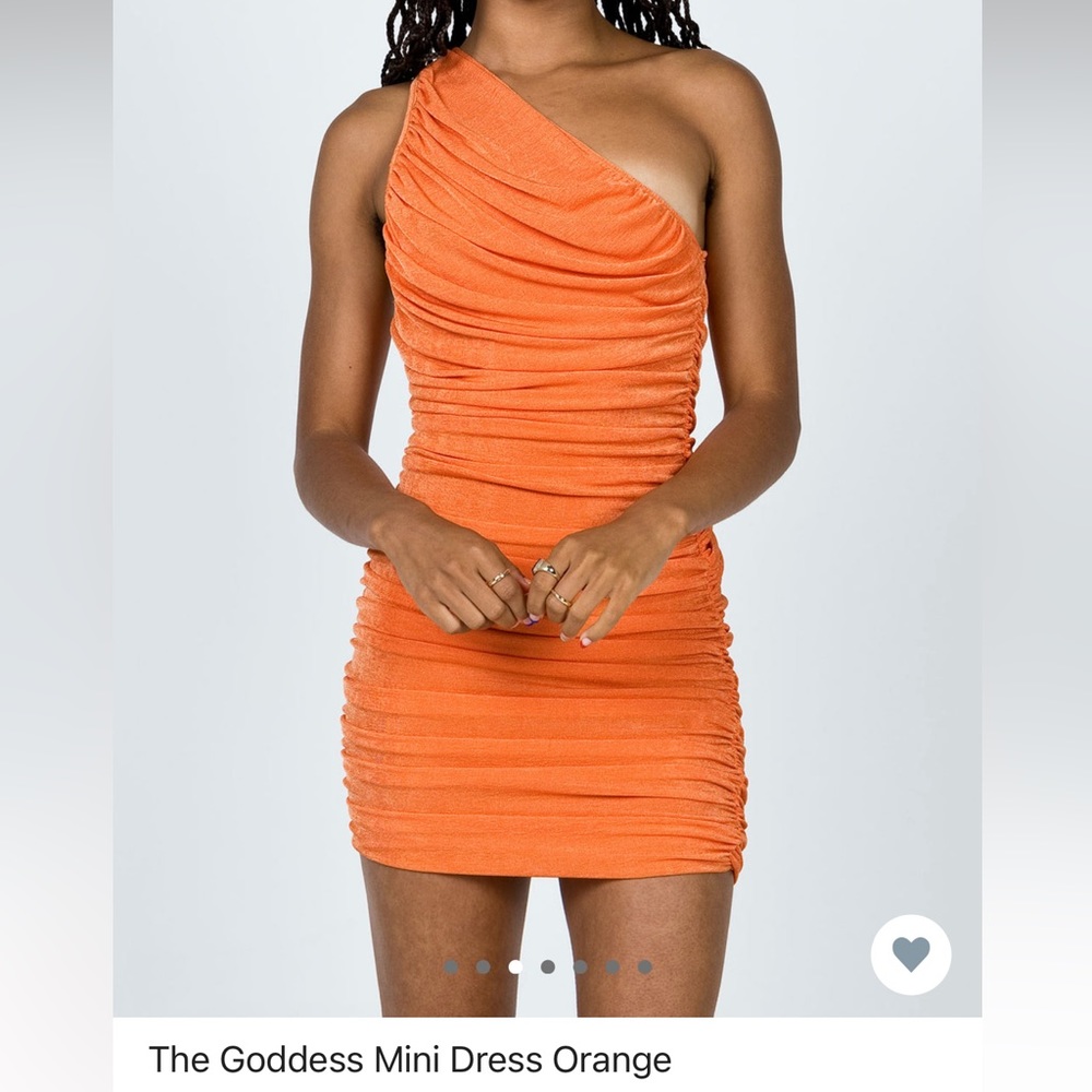 THE GODDESS MINI DRESS ORANGE